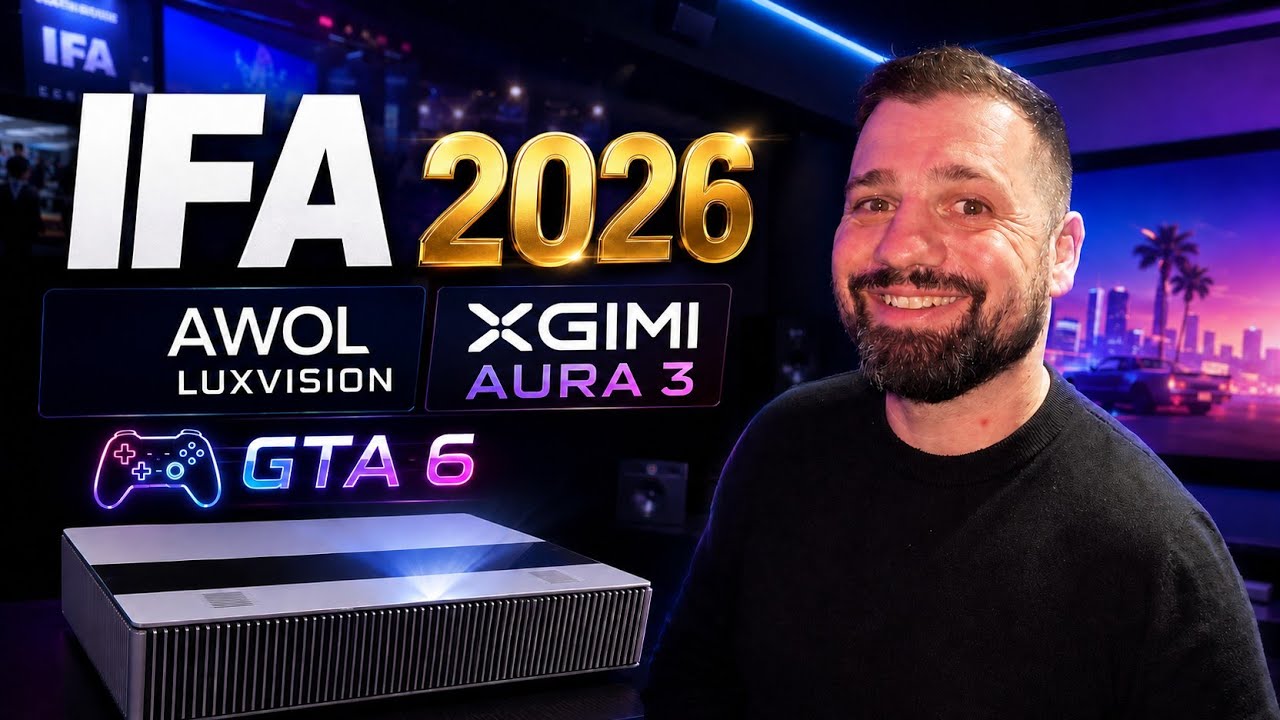 Tobi kündigt im Video-Thumbnail seine Heimkino-Berichterstattung von der IFA 2026 an